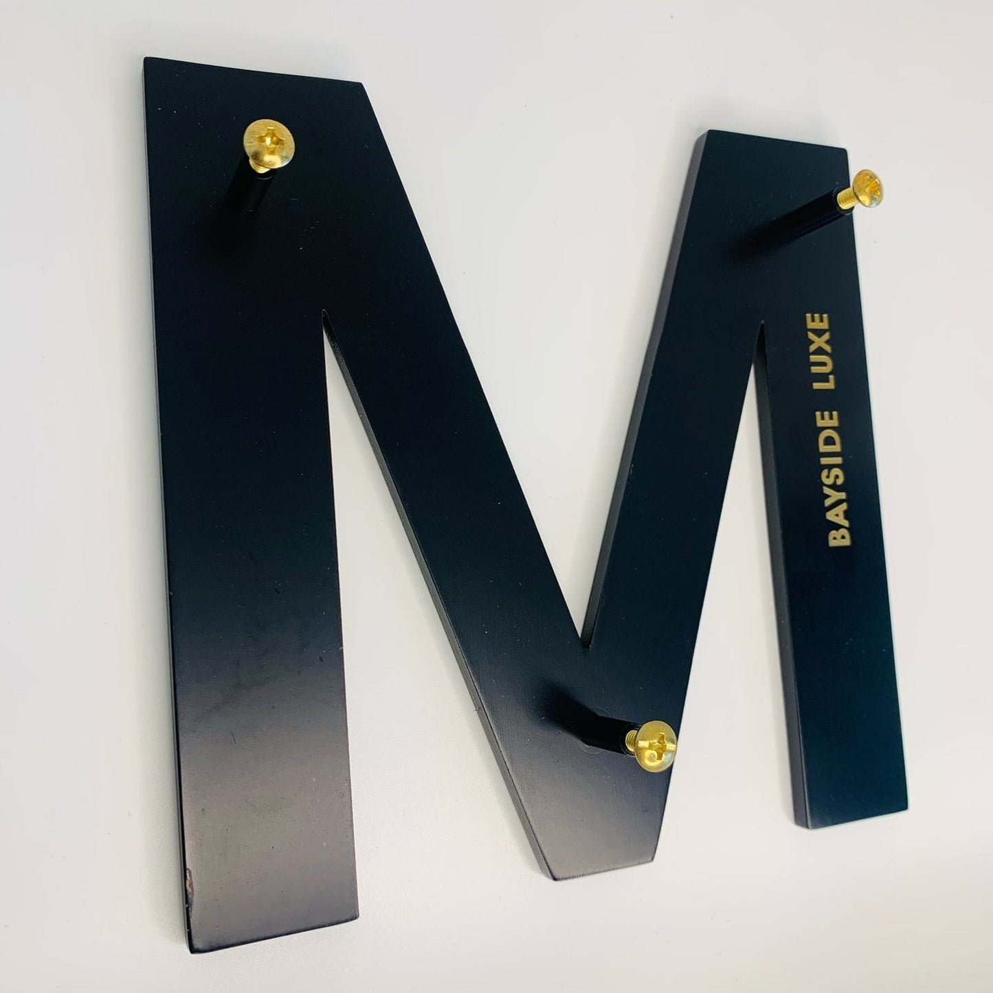 House Numbers and Letters Bayside Luxe Signage - Solid Black Floating House Numbers and Letters - Beaumaris Bay 25 cm