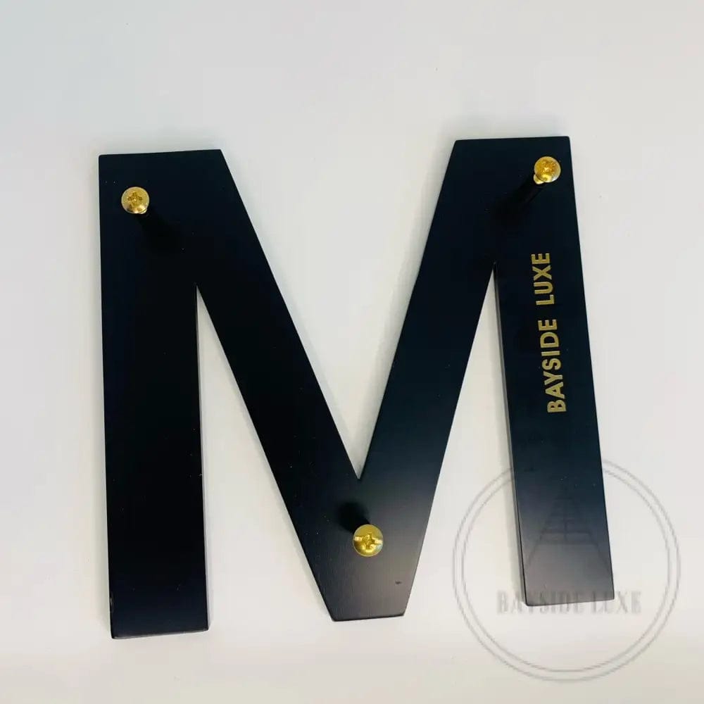 House Numbers and Letters Bayside Luxe Signage - Solid Black Floating Numbers and Letters - Beaumaris Bay 15 cm