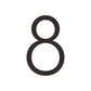 House Numbers and Letters Bayside Luxe Signage - Solid Brass Black House Numbers and Letters - Watson's Bay 15cm