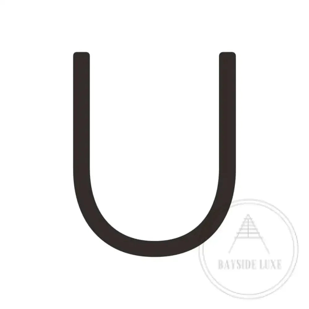 House Numbers and Letters Bayside Luxe Signage - Solid Brass Black Numbers and Letters - Watson's Bay 10cm