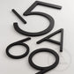 House Numbers and Letters Bayside Luxe Signage - Solid Brass Black Numbers and Letters - Watson's Bay 10cm