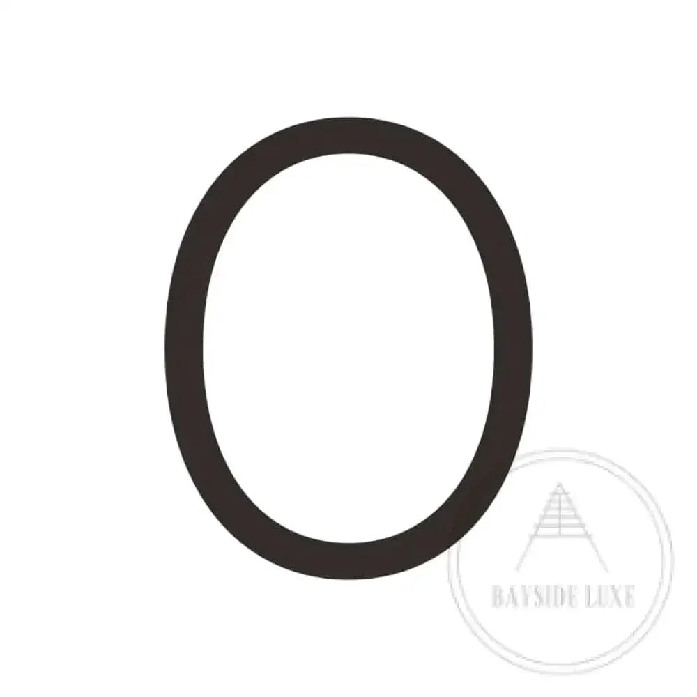 House Numbers and Letters Bayside Luxe Signage - Solid Brass Black Numbers and Letters - Watson's Bay 15cm