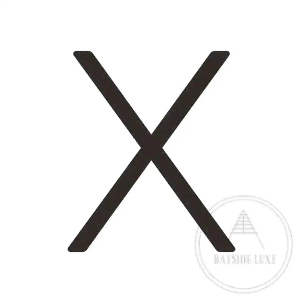 House Numbers and Letters Bayside Luxe Signage - Solid Brass Black Numbers and Letters - Watson's Bay 15cm