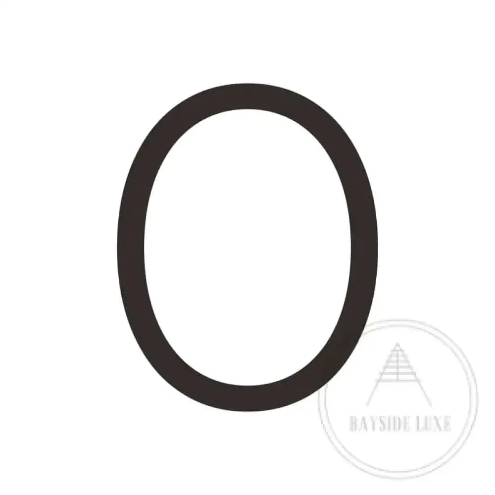 House Numbers and Letters Bayside Luxe Signage - Solid Brass Black Numbers and Letters - Watson's Bay 20cm