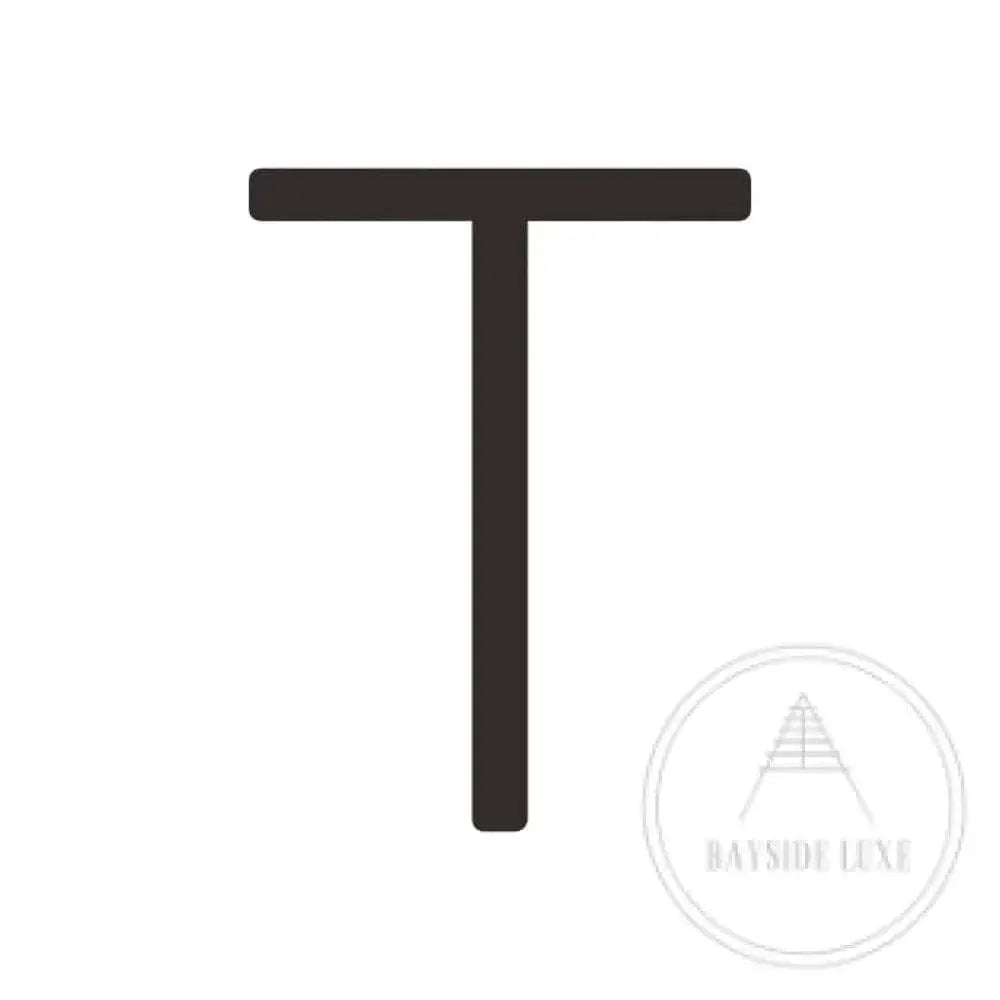 House Numbers and Letters Bayside Luxe Signage - Solid Brass Black Numbers and Letters - Watson's Bay 20cm