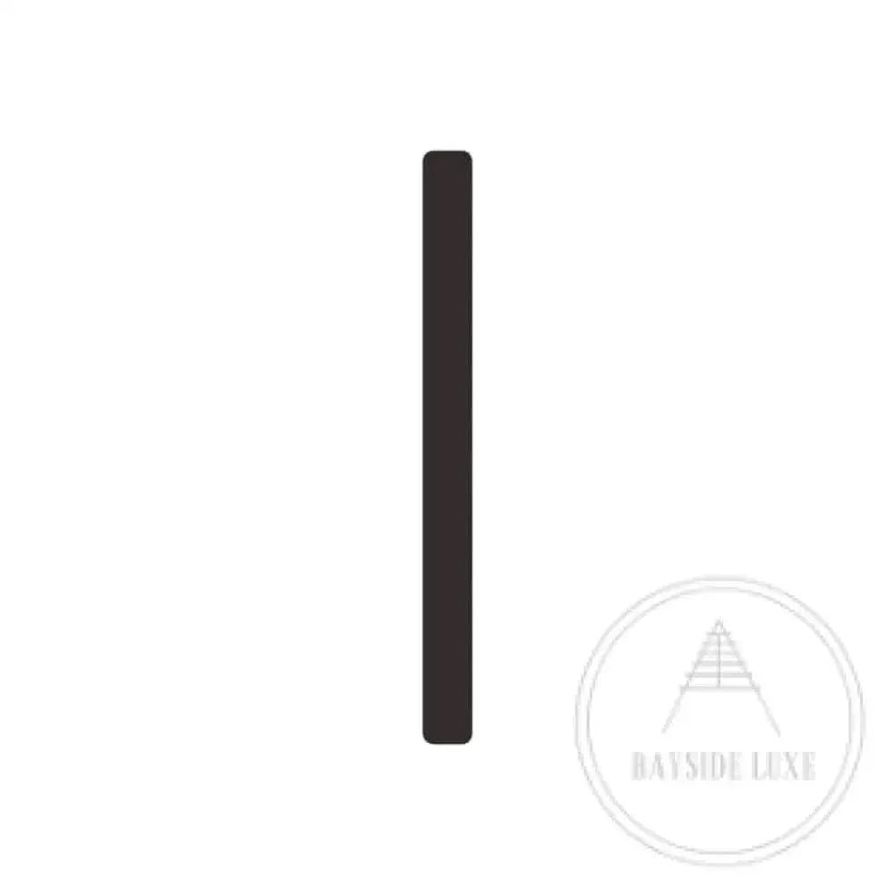 House Numbers and Letters Bayside Luxe Signage - Solid Brass Black Numbers and Letters - Watson's Bay 20cm