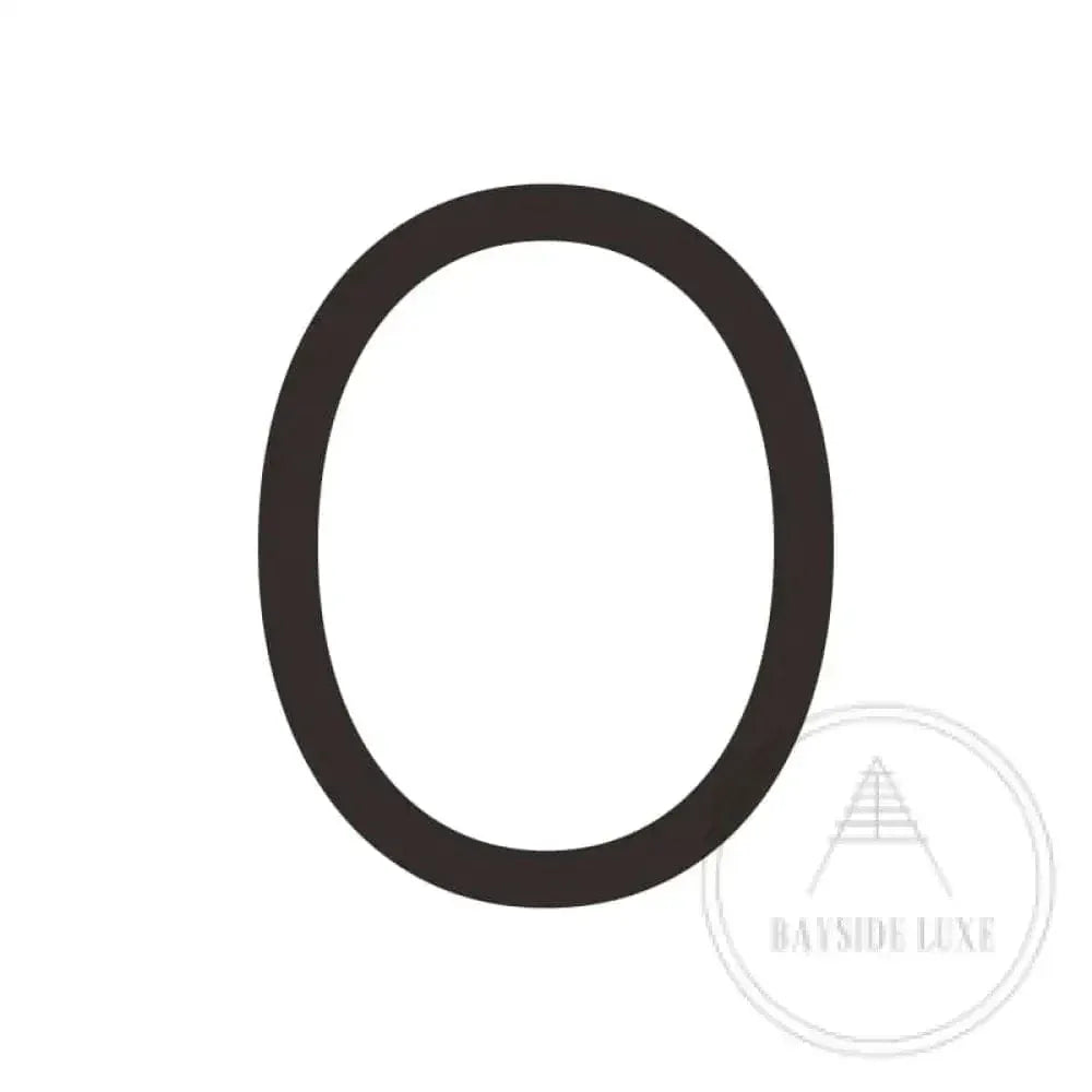 House Numbers and Letters Bayside Luxe Signage - Solid Brass Black Numbers and Letters - Watson's Bay 25cm