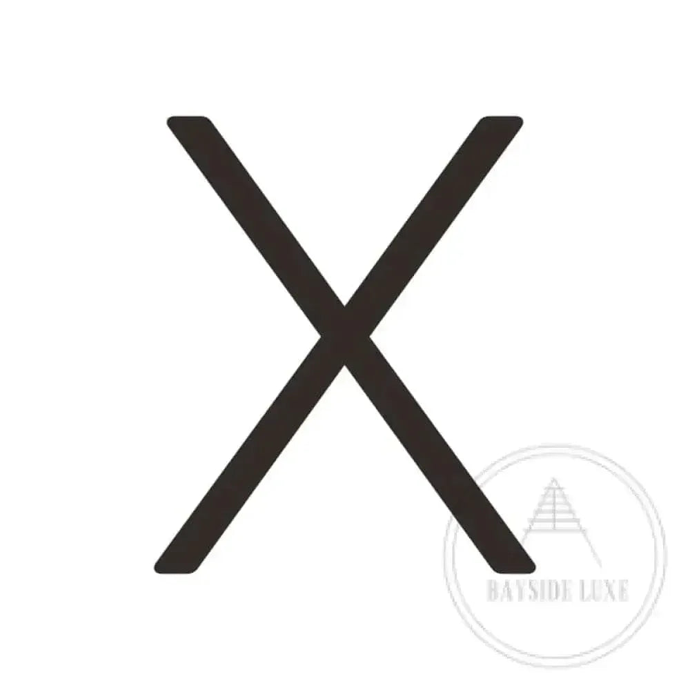 House Numbers and Letters Bayside Luxe Signage - Solid Brass Black Numbers and Letters - Watson's Bay 25cm