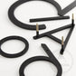 House Numbers and Letters Bayside Luxe Signage - Solid Brass Black Numbers and Letters - Watson's Bay 25cm