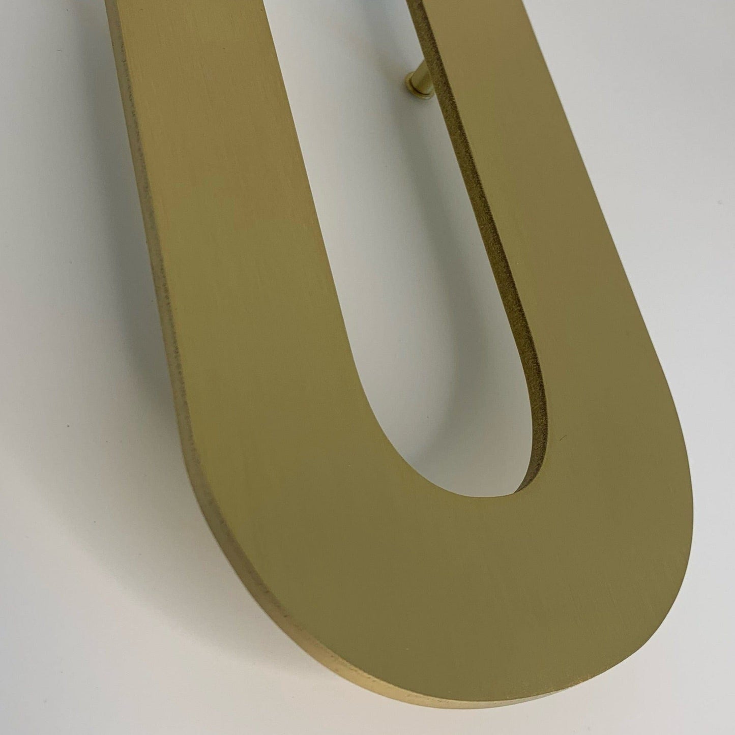 House Numbers and Letters Bayside Luxe Signage - Solid Satin Brass Floating House Numbers and Letters - Beaumaris Bay 20cm