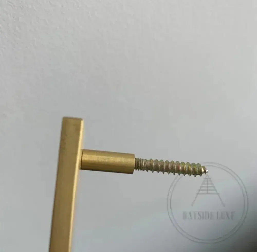 House Numbers and Letters Bayside Luxe Signage - Solid Satin Brass Floating Numbers and Letters - Beaumaris Bay 15cm