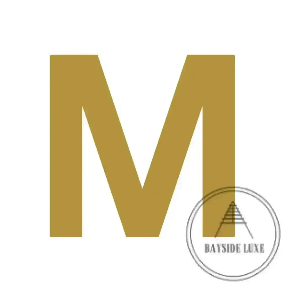 House Numbers and Letters Bayside Luxe Signage - Solid Satin Brass Floating Numbers and Letters - Beaumaris Bay 20cm