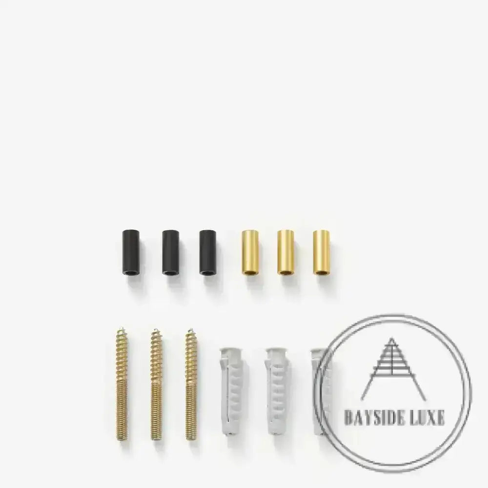 House Numbers and Letters Bayside Luxe Signage - Solid Satin Brass Floating Numbers and Letters - Beaumaris Bay 20cm