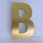 House Numbers and Letters Bayside Luxe Signage - Solid Satin Brass Floating Numbers and Letters - Beaumaris Bay 25 cm