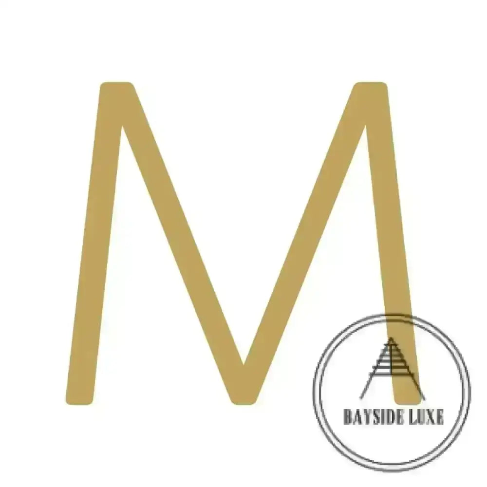 House Numbers and Letters Bayside Luxe Signage - Solid Satin Brass Floating Numbers and Letters - Watson's Bay 10cm