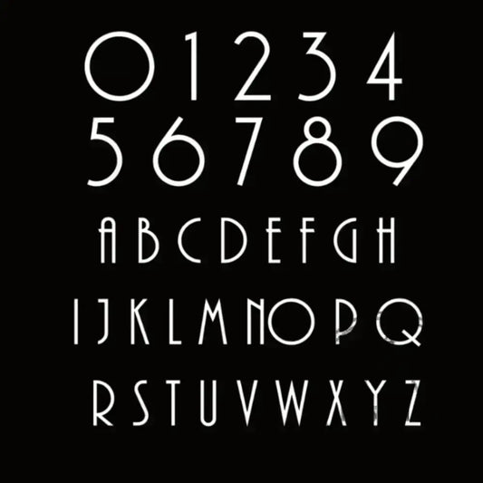 House Numbers and Letters Bayside Luxe Signage - Solid White Brass Numbers and Letters - Merricks Beach 15cm