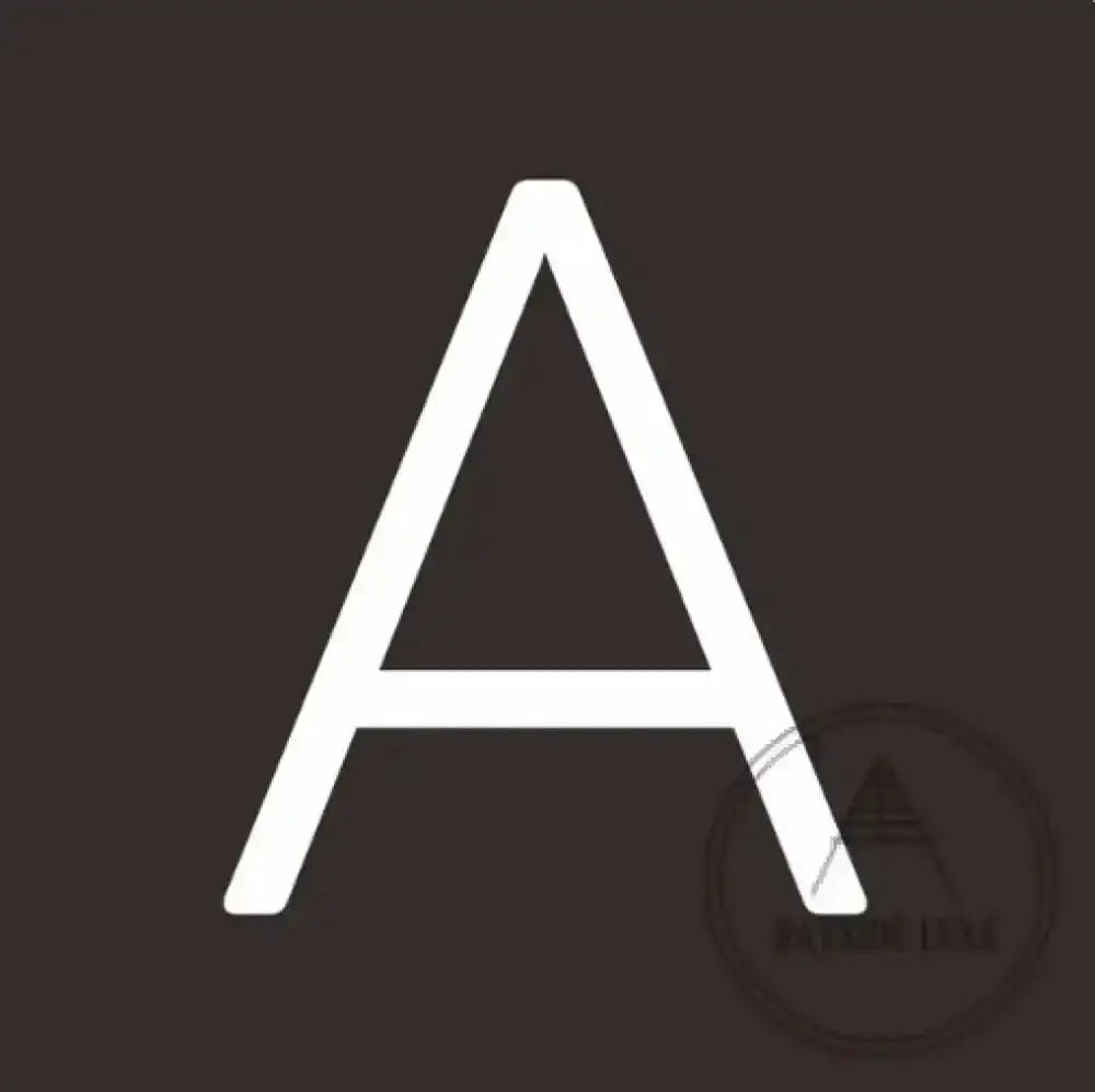 House Numbers and Letters Bayside Luxe Signage - Solid White Brass Numbers and Letters - Watson's Bay 10cm