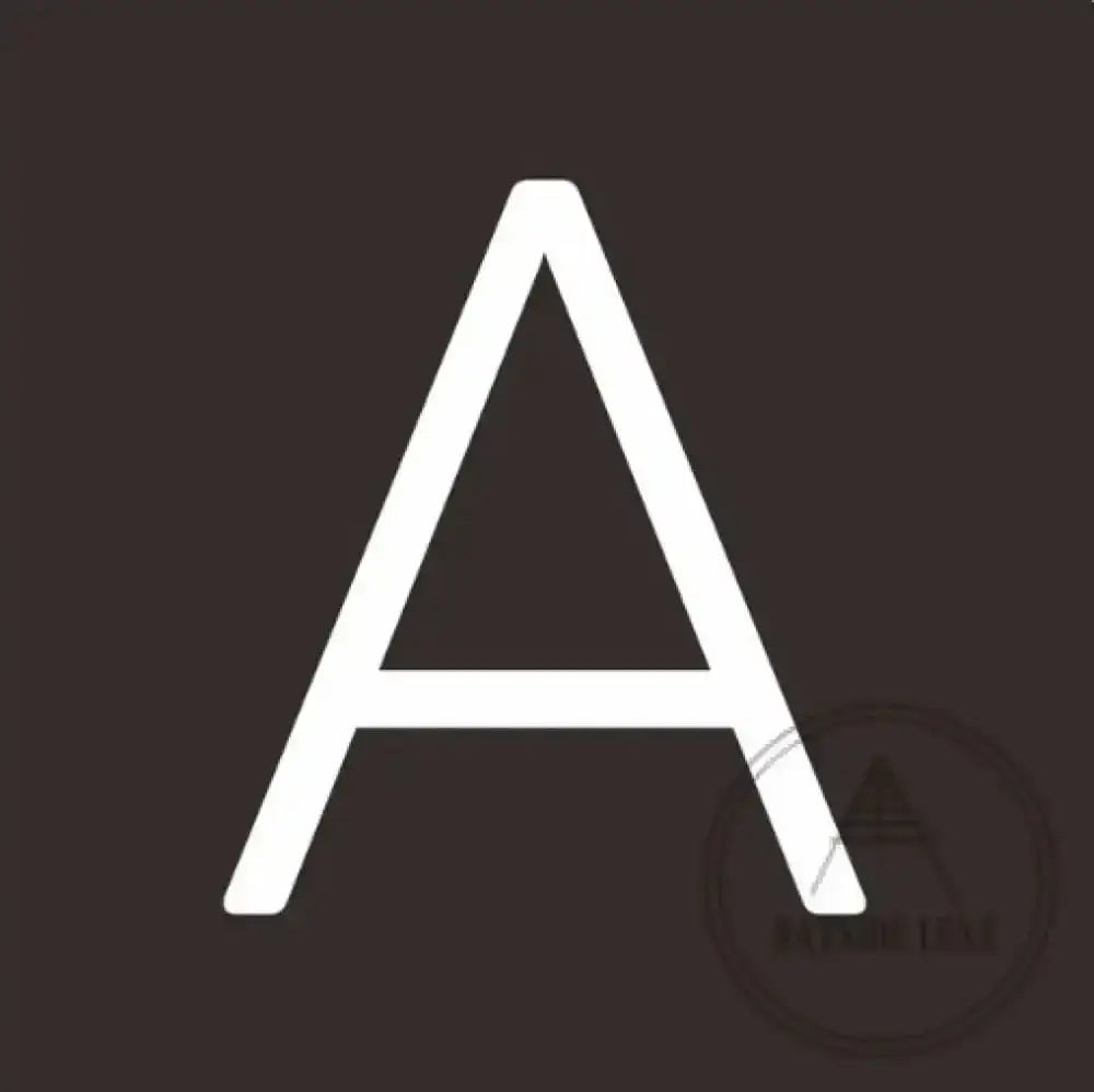 House Numbers and Letters Bayside Luxe Signage - Solid White Brass Numbers and Letters - Watson's Bay 20cm