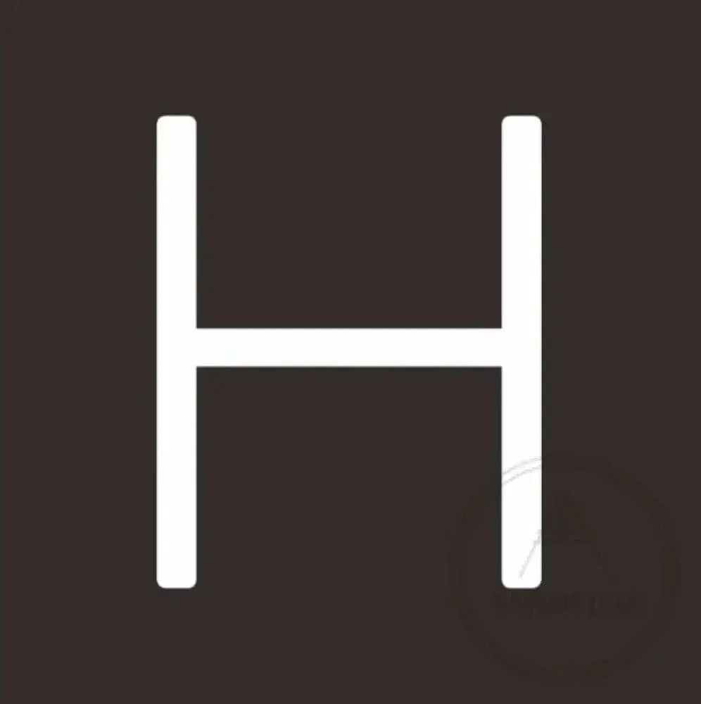 House Numbers and Letters Bayside Luxe Signage - Solid White Brass Numbers and Letters - Watson's Bay 25cm