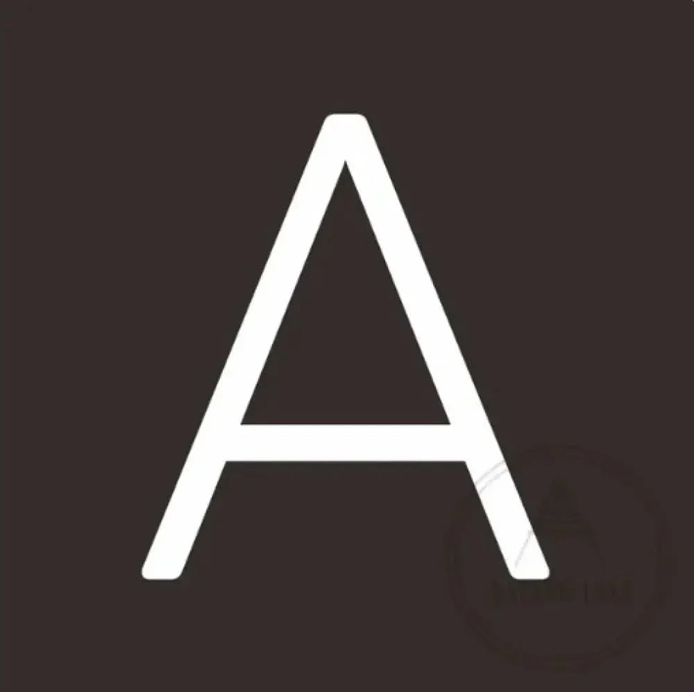 House Numbers and Letters Bayside Luxe Signage - Solid White Brass Numbers and Letters - Watson's Bay 25cm