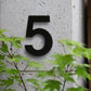 House Numbers and Letters Bayside Luxe  XL Floating Numbers - Stainless Steel Black 300mm