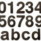 House Numbers and Letters Bayside Luxe  XL Floating Numbers - Stainless Steel Black 300mm