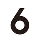 House Numbers and Letters Black / 10cm / 6 Bayside Luxe Signage - Solid Black Floating House Numbers and Letters - Beaumaris Bay 10 cm