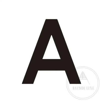 House Numbers and Letters Black / 10cm / A Bayside Luxe Signage - Solid Black Floating Numbers and Letters - Beaumaris Bay 10 cm