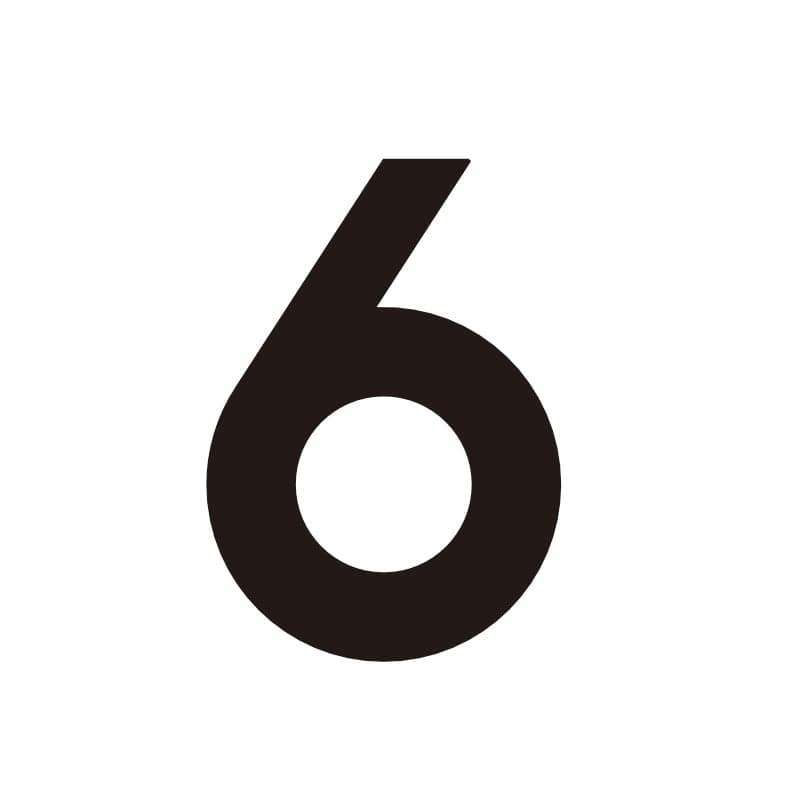 House Numbers and Letters Black / 15cm / 6 Bayside Luxe Signage - Solid Black Floating House Numbers and Letters - Beaumaris Bay 15 cm