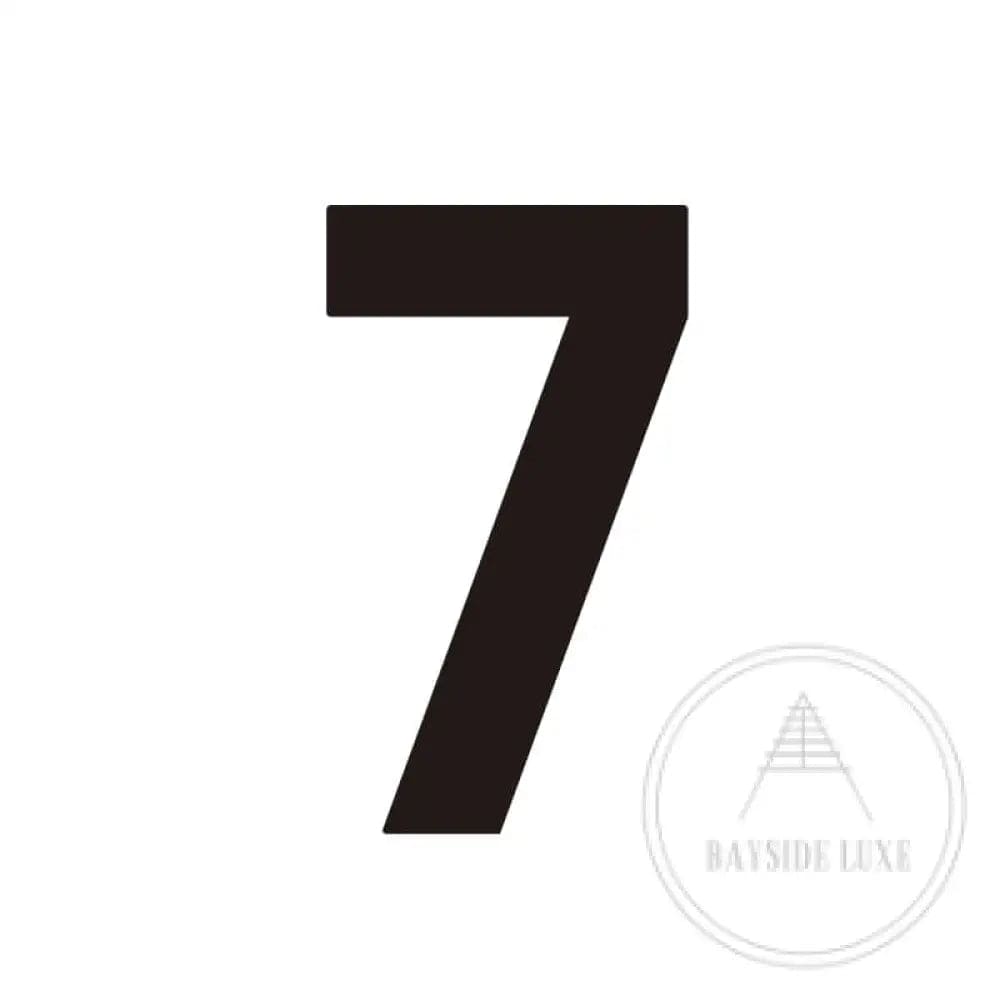 House Numbers and Letters Black / 15cm / 7 Bayside Luxe Signage - Solid Black Floating Numbers and Letters - Beaumaris Bay 15 cm