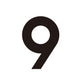House Numbers and Letters Black / 15cm / 9 Bayside Luxe Signage - Solid Black Floating House Numbers and Letters - Beaumaris Bay 15 cm