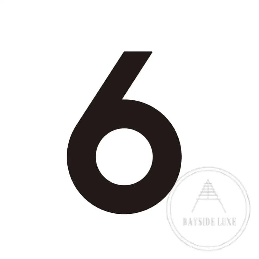 House Numbers and Letters Black / 20 cm / 6 Bayside Luxe Signage - Solid Black Floating Numbers and Letters - Beaumaris Bay 20 cm