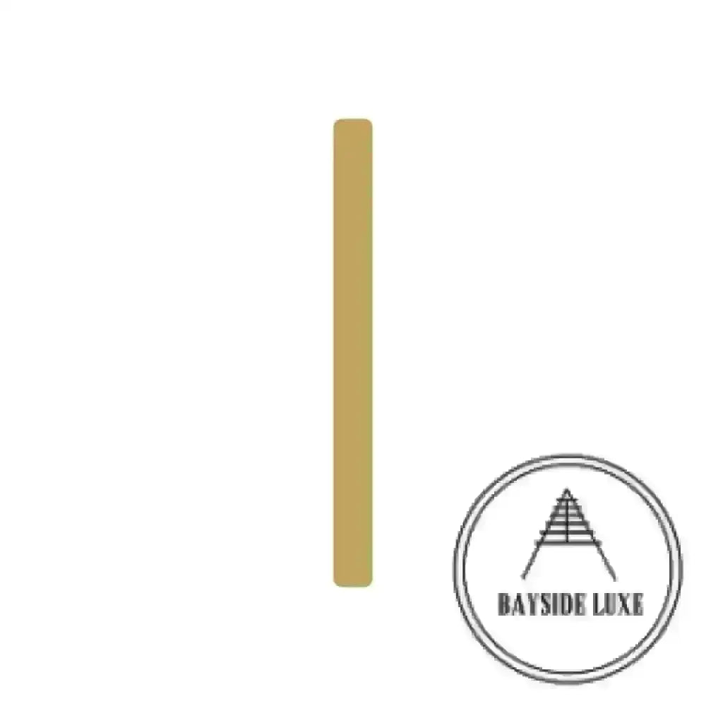 House Numbers and Letters Brushed Satin Brass / 10 cm / I Bayside Luxe Signage - Solid Satin Brass Floating Numbers and Letters - Watson's Bay 10cm