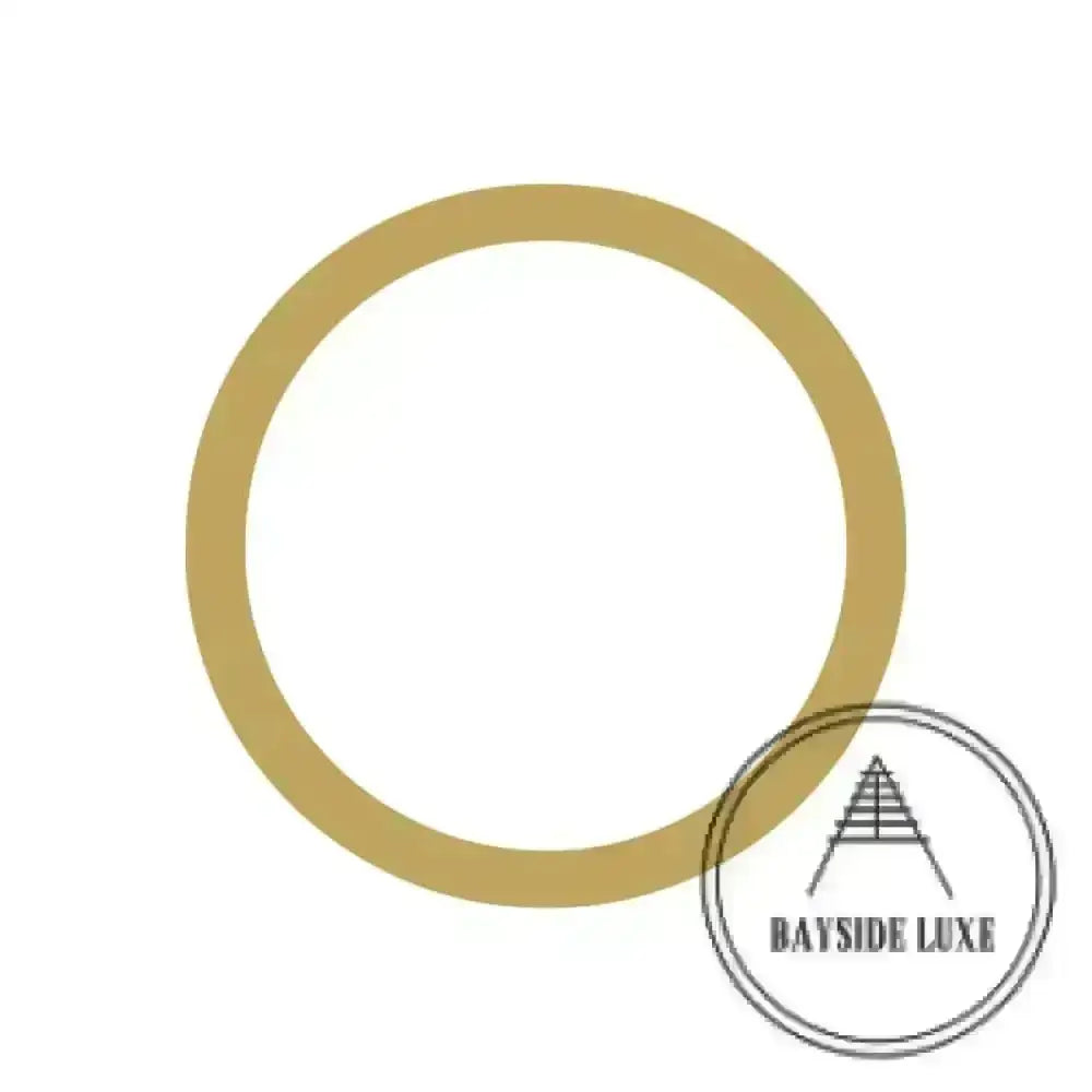 House Numbers and Letters Brushed Satin Brass / 10 cm / O Bayside Luxe Signage - Solid Satin Brass Floating Numbers and Letters - Watson's Bay 10cm