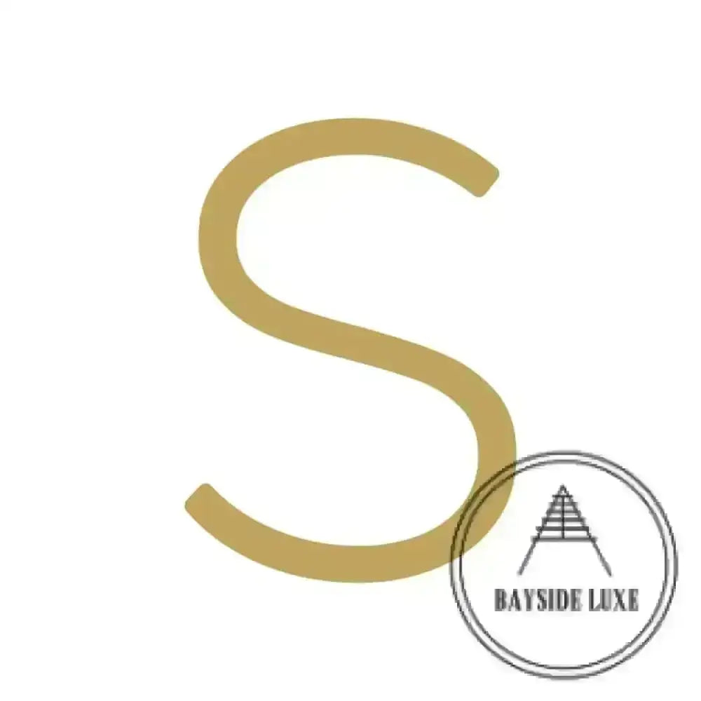 House Numbers and Letters Brushed Satin Brass / 10 cm / S Bayside Luxe Signage - Solid Satin Brass Floating Numbers and Letters - Watson's Bay 10cm