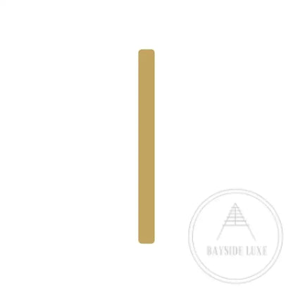 House Numbers and Letters Brushed Satin Brass / 15 cm / I Bayside Luxe Signage - Solid Satin Brass Floating Numbers and Letters - Watson's Bay 15cm