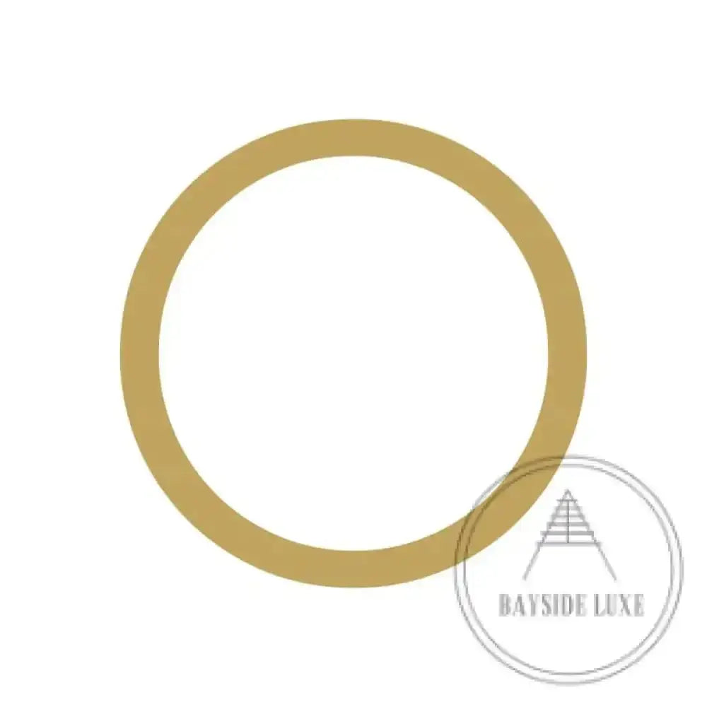 House Numbers and Letters Brushed Satin Brass / 20 cm / O Bayside Luxe Signage - Solid Satin Brass Floating Numbers and Letters - Watson's Bay 20cm