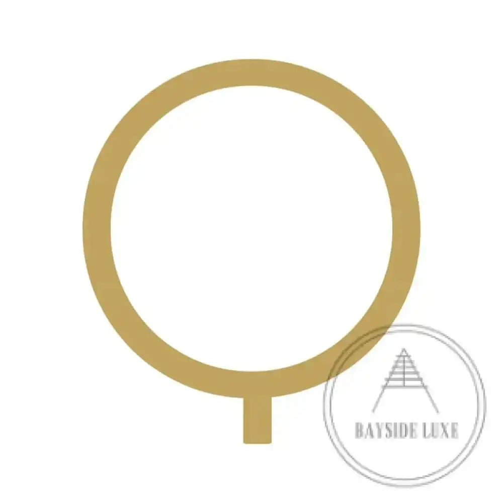 House Numbers and Letters Brushed Satin Brass / 20 cm / Q Bayside Luxe Signage - Solid Satin Brass Floating Numbers and Letters - Watson's Bay 20cm