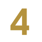 House Numbers and Letters Brushed Satin Brass / 25 cm / 4 Bayside Luxe Signage - Solid Satin Brass Floating House Numbers and Letters - Beaumaris Bay 25 cm