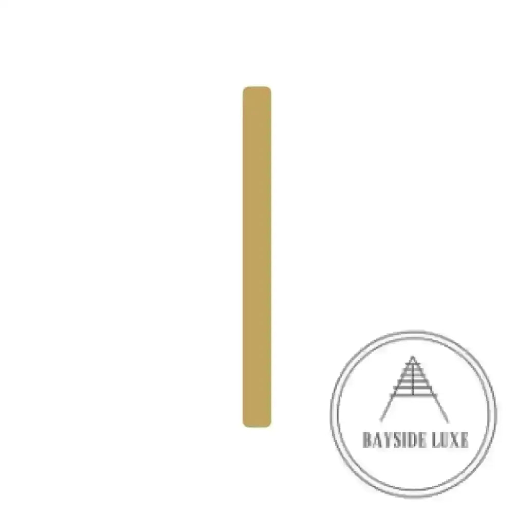 House Numbers and Letters Brushed Satin Brass / 25 cm / I Bayside Luxe Signage - Solid Satin Brass Floating Numbers and Letters - Watson's Bay 25cm