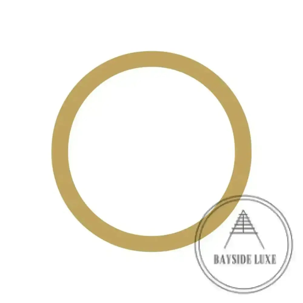 House Numbers and Letters Brushed Satin Brass / 25 cm / O Bayside Luxe Signage - Solid Satin Brass Floating Numbers and Letters - Watson's Bay 25cm