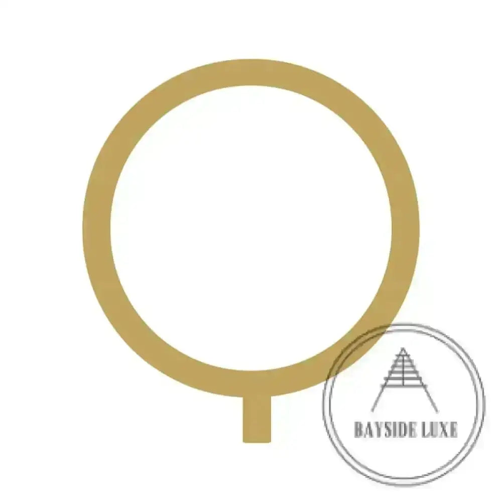 House Numbers and Letters Brushed Satin Brass / 25 cm / Q Bayside Luxe Signage - Solid Satin Brass Floating Numbers and Letters - Watson's Bay 25cm