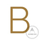 House Numbers and Letters Hammered Antique Brass / 10 cm / B Bayside Luxe Signage - Hammered Antique Brass Floating Numbers and Letters - Noosa 10cm