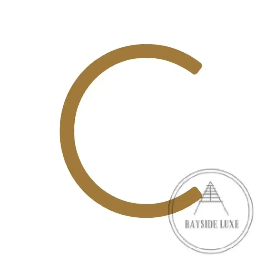 House Numbers and Letters Hammered Antique Brass / 10 cm / C Bayside Luxe Signage - Hammered Antique Brass Floating Numbers and Letters - Noosa 10cm