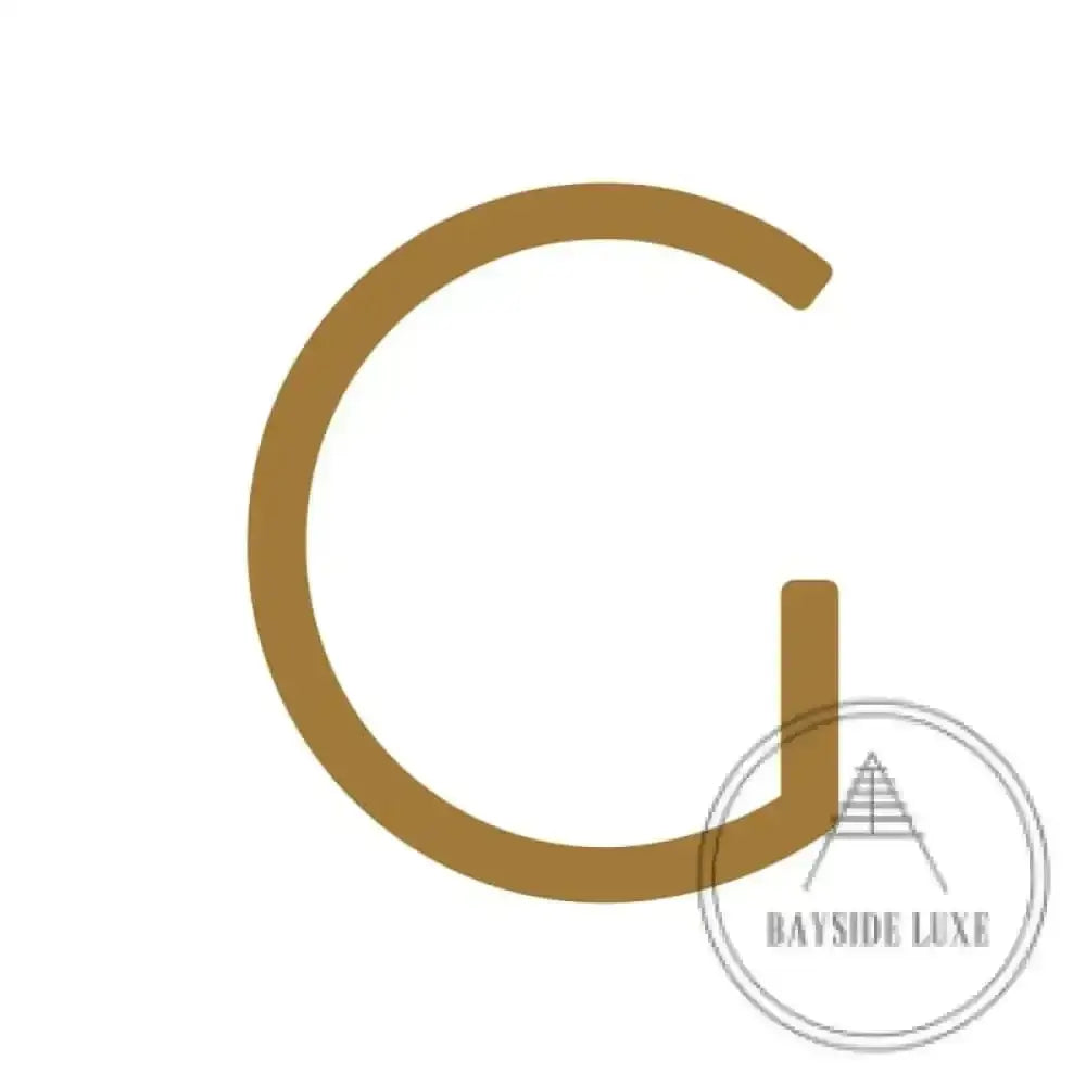 House Numbers and Letters Hammered Antique Brass / 10 cm / G Bayside Luxe Signage - Hammered Antique Brass Floating Numbers and Letters - Noosa 10cm