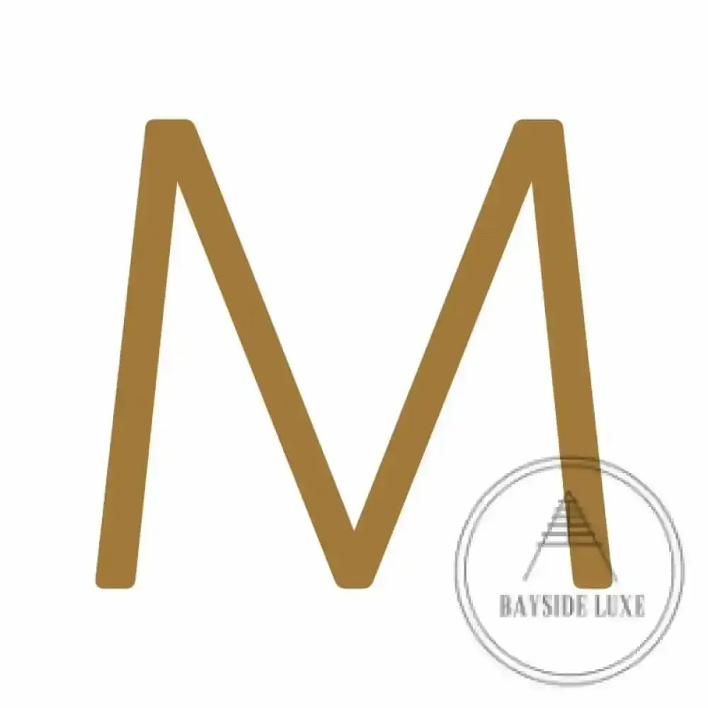 House Numbers and Letters Hammered Antique Brass / 10 cm / M Bayside Luxe Signage - Hammered Antique Brass Floating Numbers and Letters - Noosa 10cm