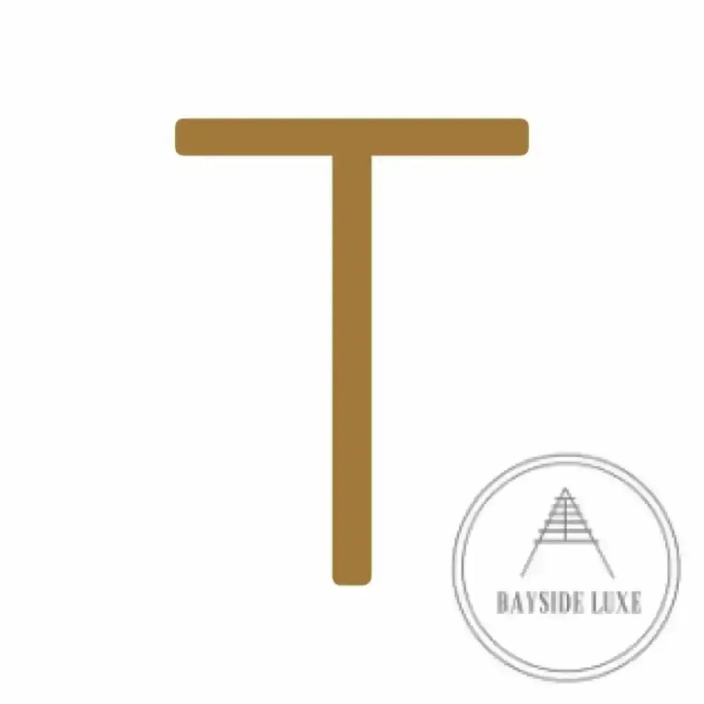 House Numbers and Letters Hammered Antique Brass / 10 cm / T Bayside Luxe Signage - Hammered Antique Brass Floating Numbers and Letters - Noosa 10cm