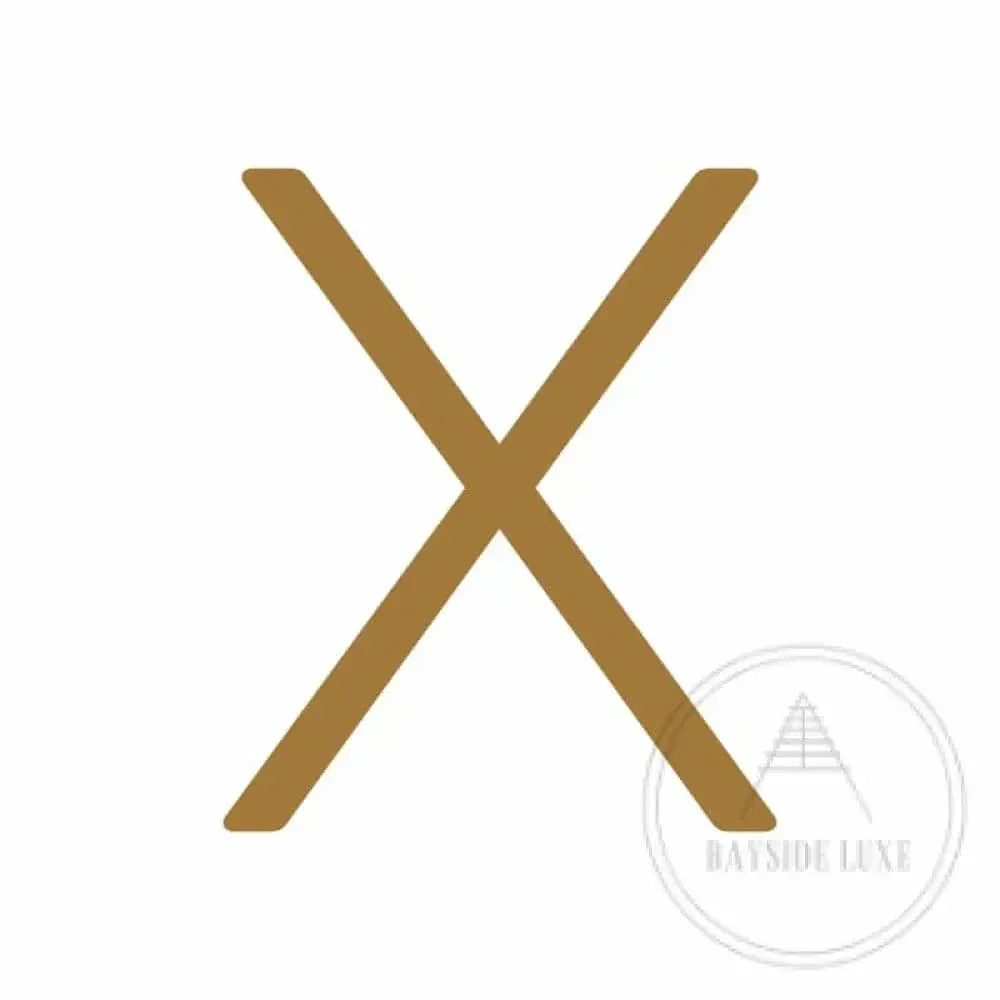 House Numbers and Letters Hammered Antique Brass / 15 cm / X Bayside Luxe Signage - Hammered Antique Brass Floating Numbers and Letters - Noosa 15cm