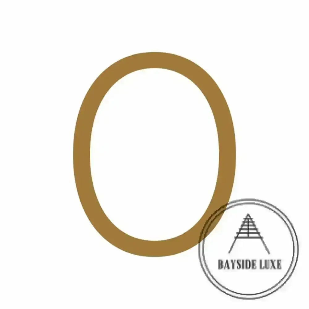 House Numbers and Letters Hammered Antique Brass / 20 cm / 0 Bayside Luxe Signage - Hammered Antique Brass Floating Numbers and Letters - Noosa 20cm