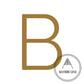 House Numbers and Letters Hammered Antique Brass / 20 cm / B Bayside Luxe Signage - Hammered Antique Brass Floating Numbers and Letters - Noosa 20cm